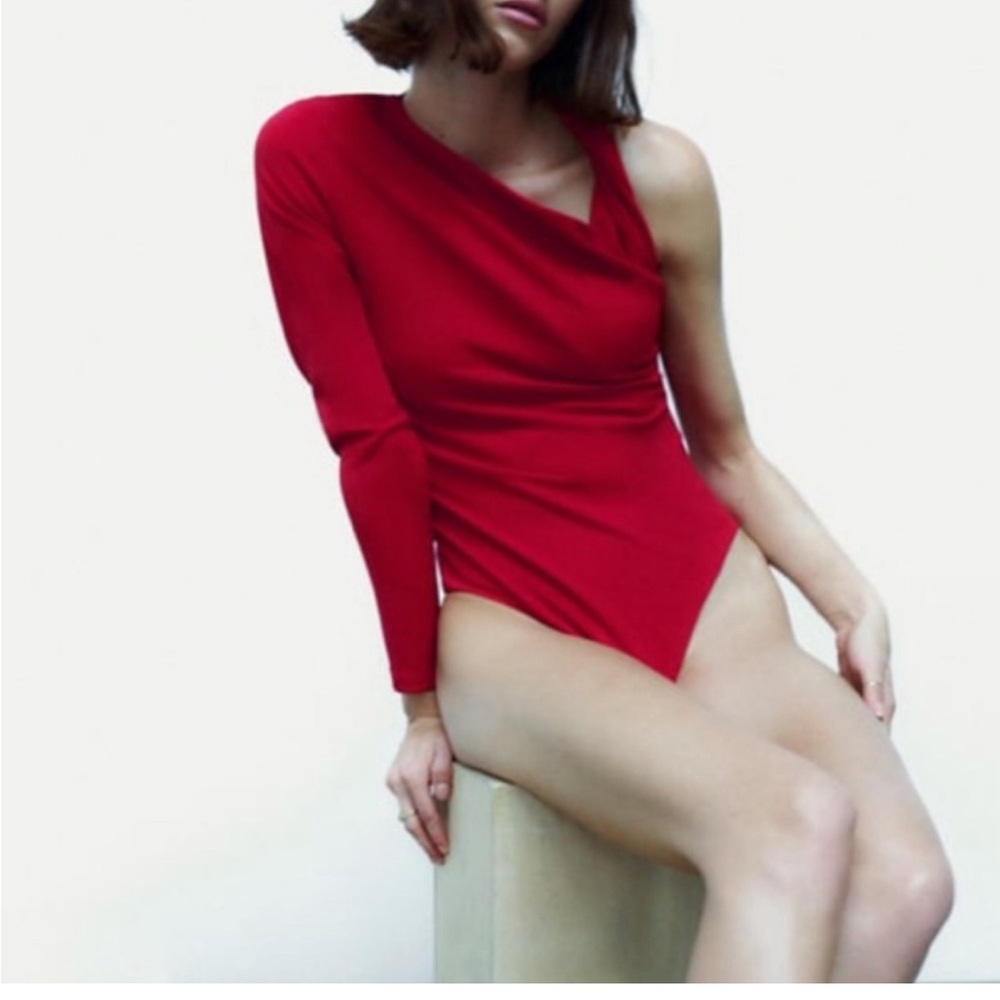 Zara Asymmetrical Bodysuit